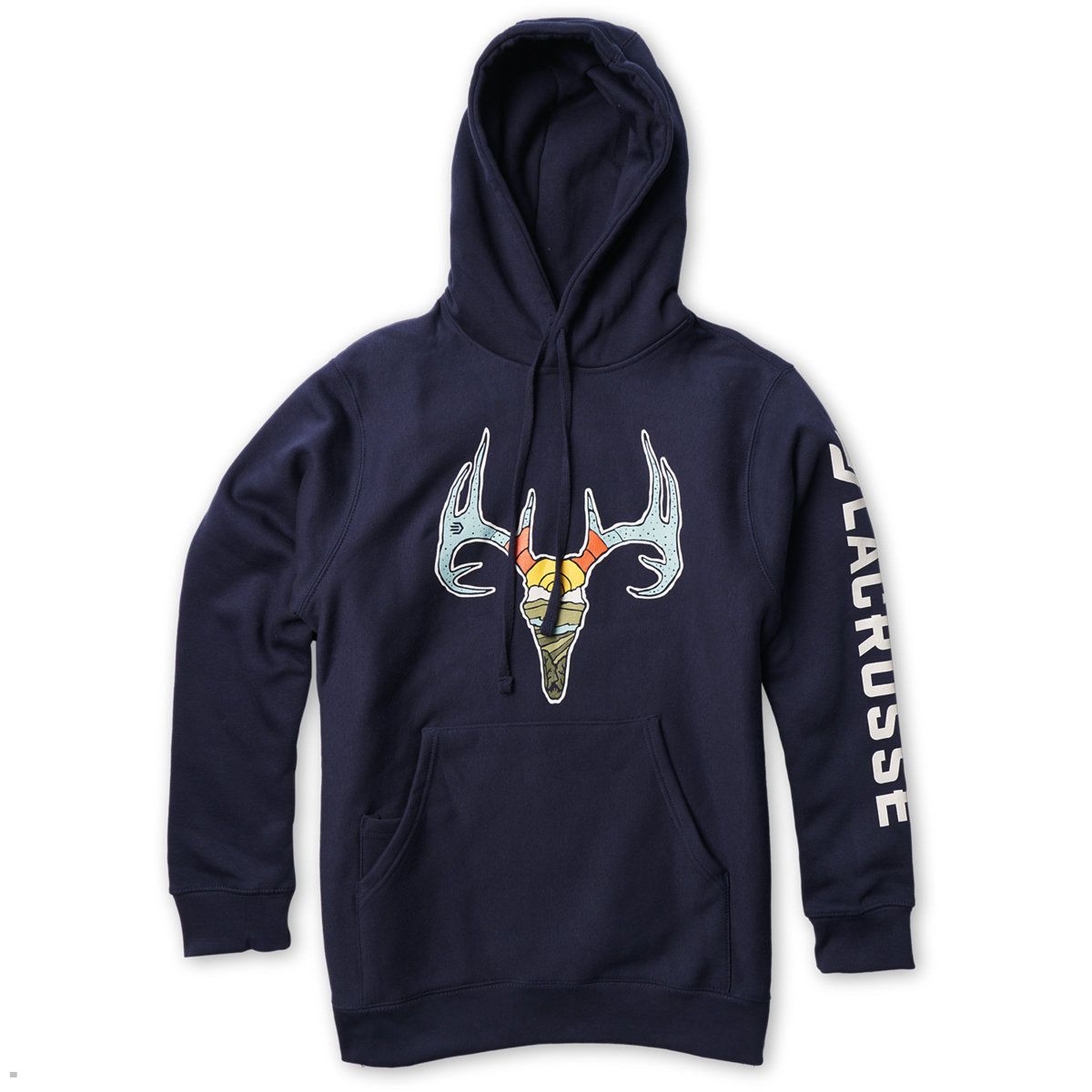 LaCrosse Deer Sweatshirt Kapüşonlu Sweatshirt Lacivert | GIVRWP946