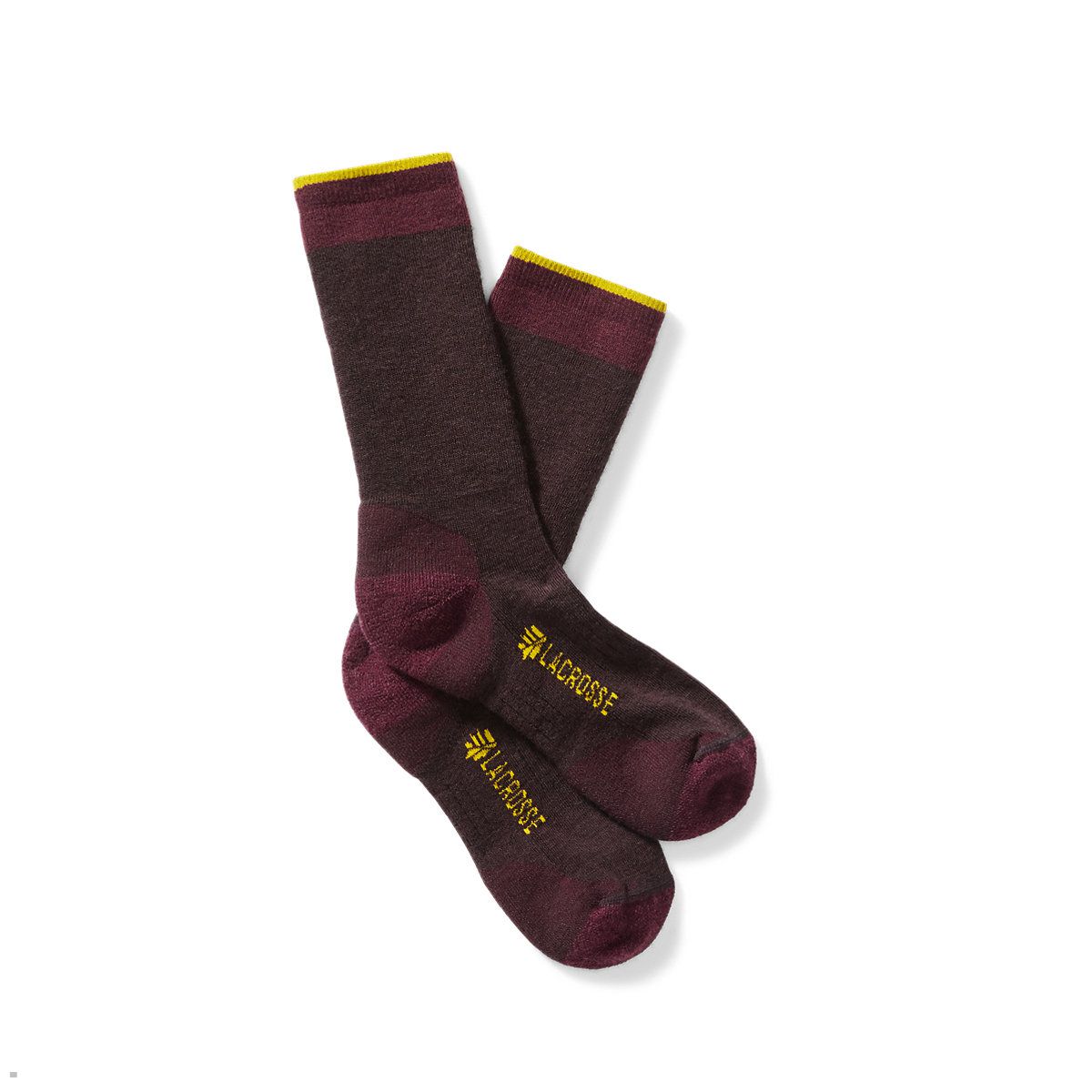 LaCrosse Merino Midweight Crew Çorap Bordo | FEQJIO605